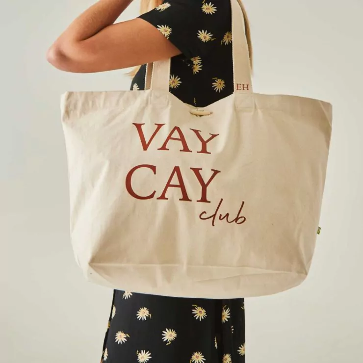 Personalised Vacay Resort Canvas bag