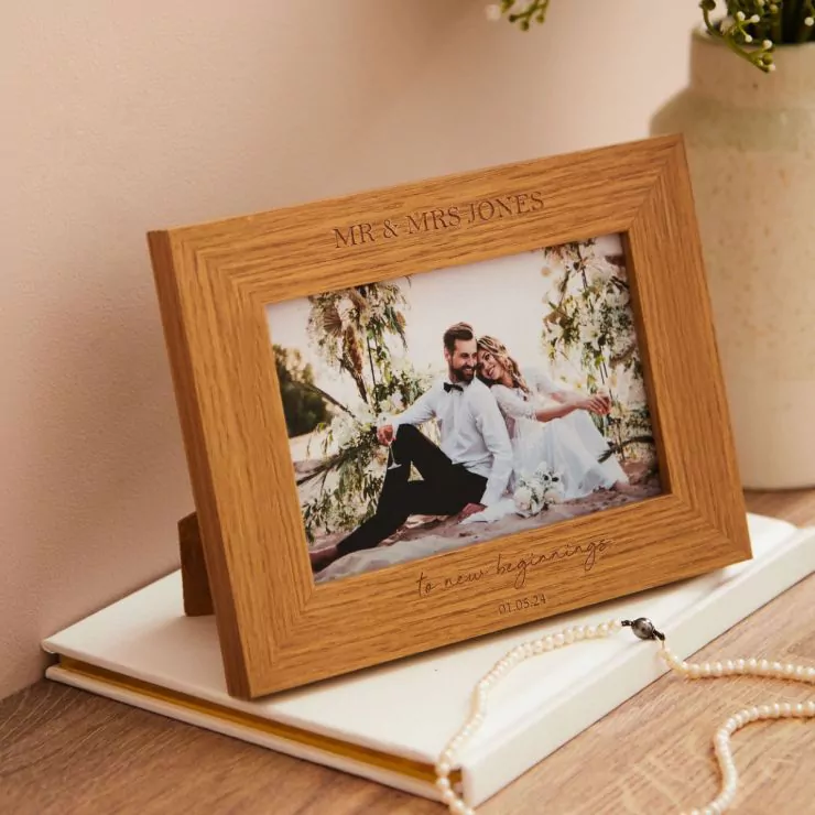 Personalised New Beginnings Picture Frame (4x6 Photo Frame)