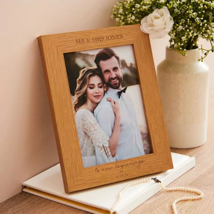 Personalised New Beginnings Picture Frame (4x6 Photo Frame)